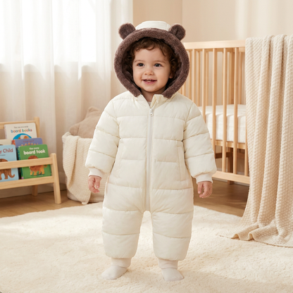 Body Bébé Ours – Combinaison Chaude Doublée en Polaire