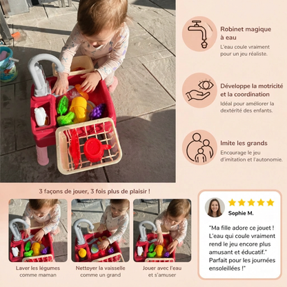 Water Wonder – Cuisine Jouet avec Robinet Magique à Eau