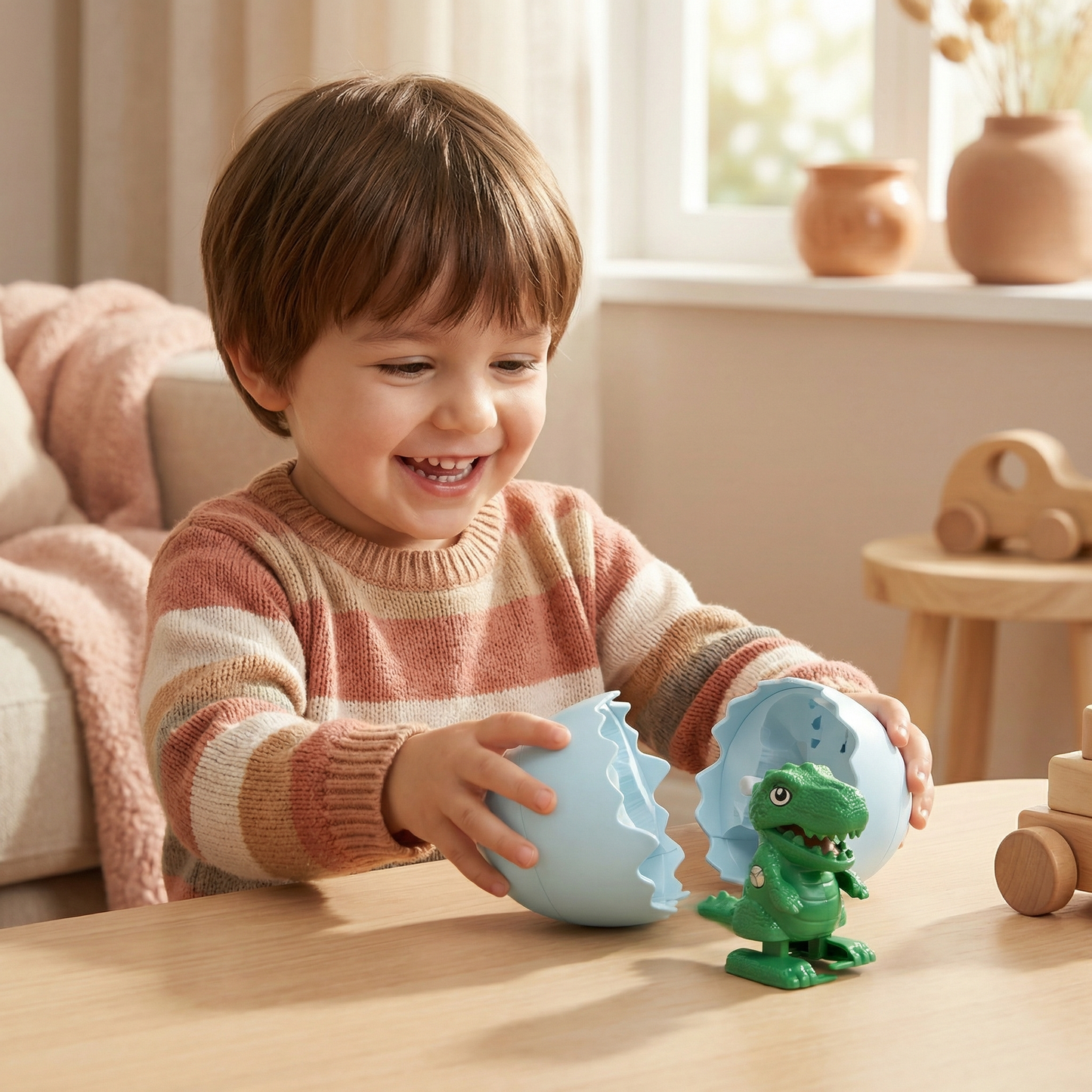 Jouet œuf surprise avec animal à éclore pour enfants