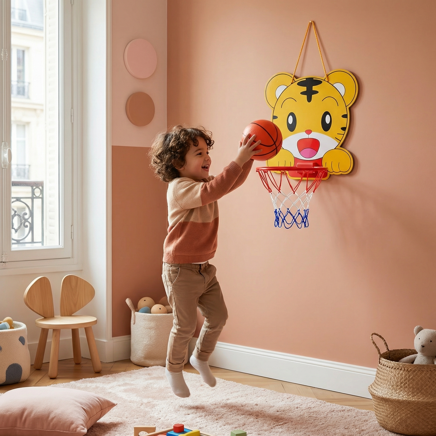 Adorable ensemble de basketball animal pour enfants