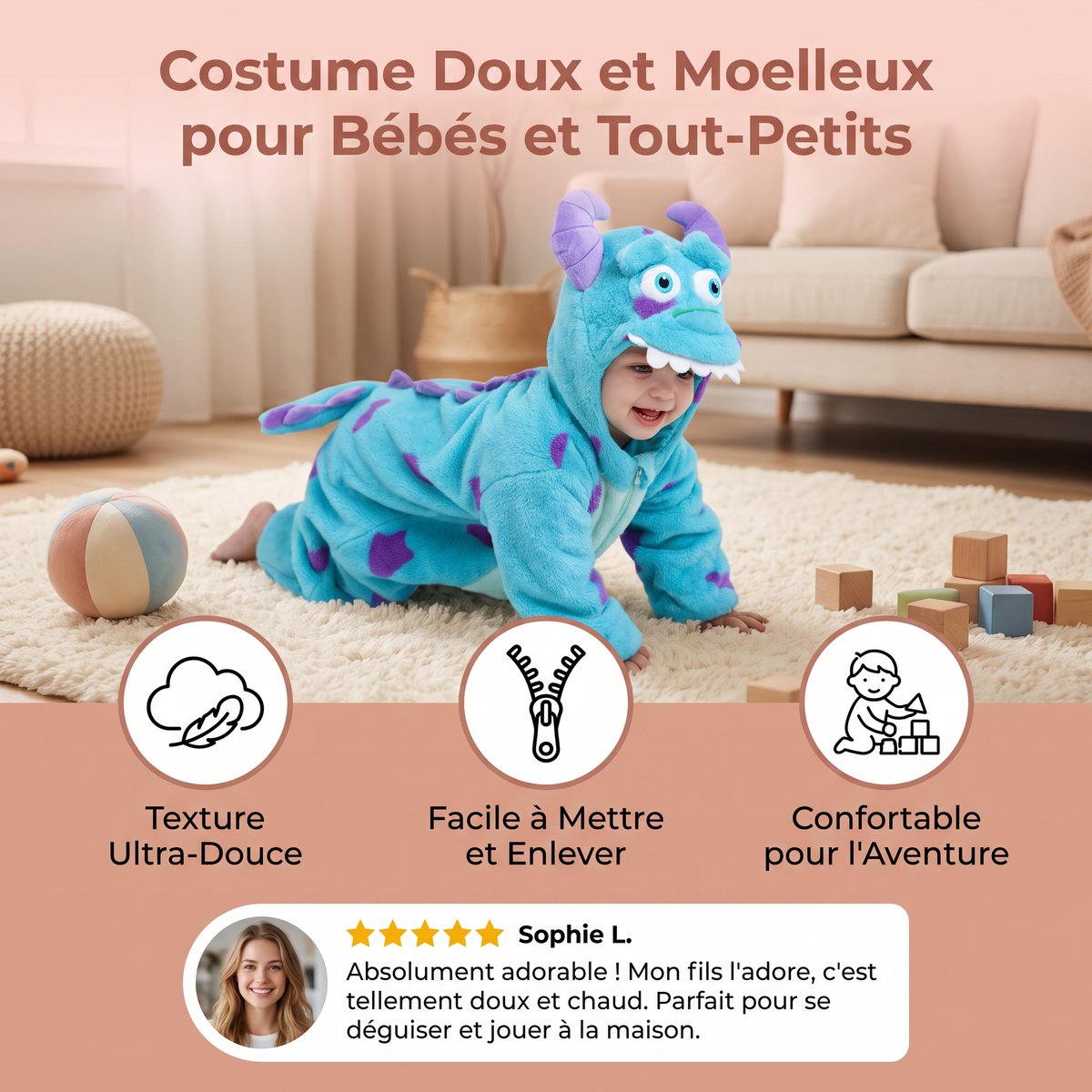 Costume Doux et Moelleux pour Bébés et Tout-Petits