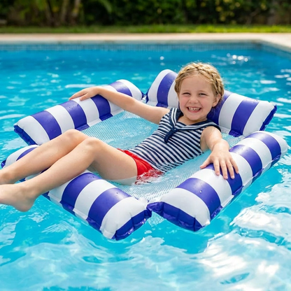 Siège Gonflable de Piscine pour Enfants – Hamac Aquatique à Surface en Filet