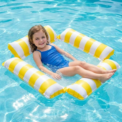 Siège Gonflable de Piscine pour Enfants – Hamac Aquatique à Surface en Filet