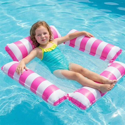 Siège Gonflable de Piscine pour Enfants – Hamac Aquatique à Surface en Filet