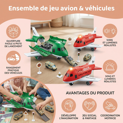Ensemble de jeu avion & véhicules