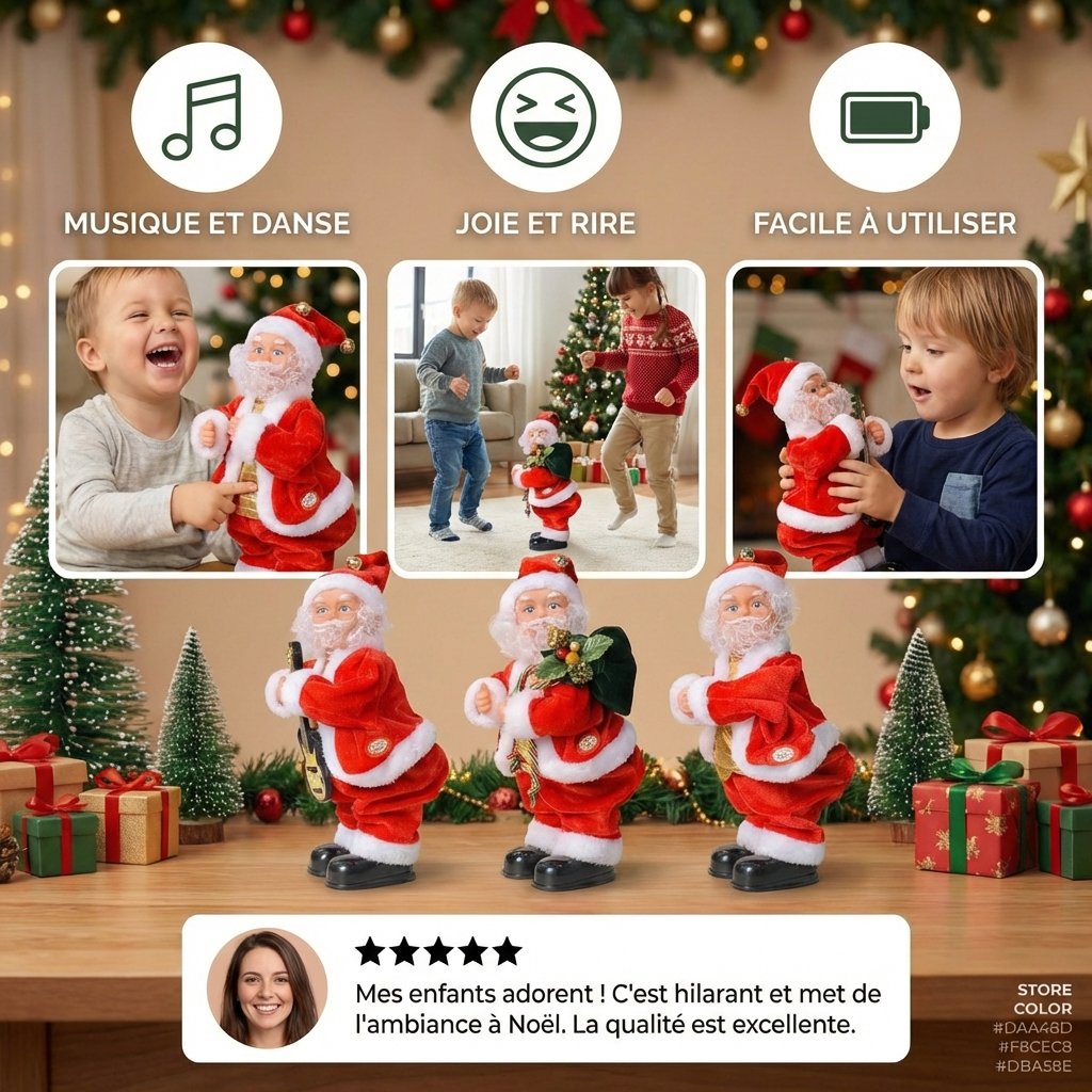 Jouet pour enfants père noël dansant