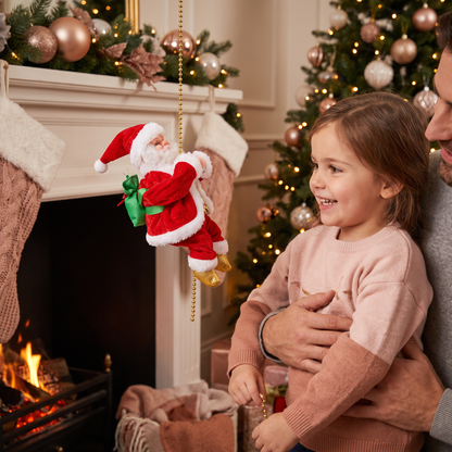 Jouet Père Noël Grimpant
