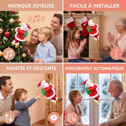 Jouet Père Noël Grimpant