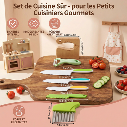 Set de Cuisine Sûr - pour les Petits Cuisiniers Gourmets
