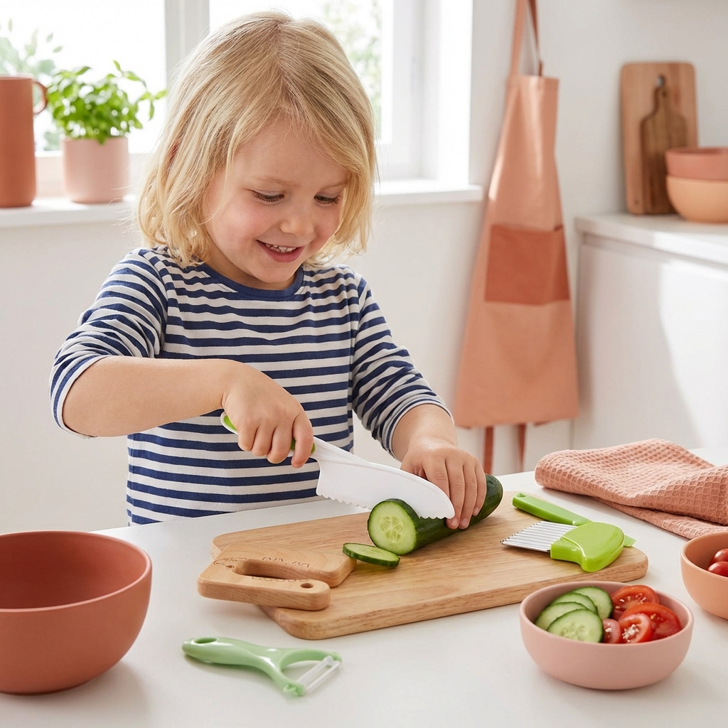 Set de Cuisine Sûr - pour les Petits Cuisiniers Gourmets