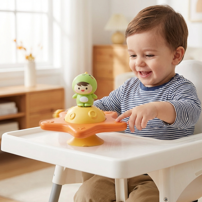 Spinner Montessori à ventouse – Jouet d’apprentissage rotatif