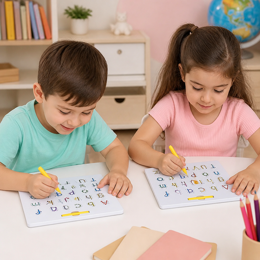 Tableau Éducatif d'Écriture à Billes Magnétiques