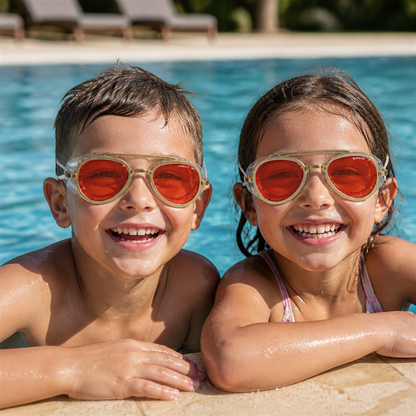 Pro Aviator Lunettes de Natation – Protection UV400, Anti-Buée et Ajustement Complet