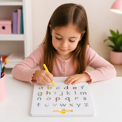 Tableau Éducatif d'Écriture à Billes Magnétiques