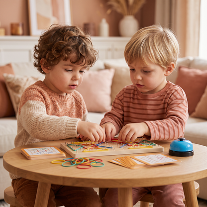 Jeu de Géométrie Montessori en Bois avec Élastiques Colorés