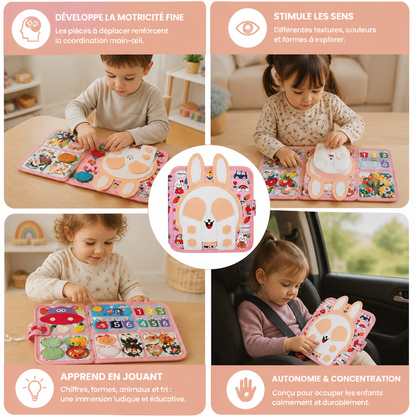 Livre Sensoriel Montessori à Toucher et à Découvrir pour Tout-Petits