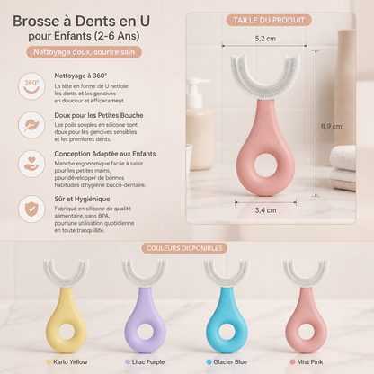 Brosse à Dents en U pour Enfants