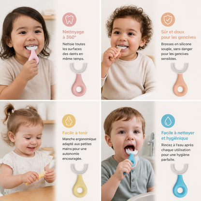 Brosse à Dents en U pour Enfants