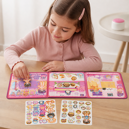 Livre Magnétique Montessori Silencieux – Jeu Créatif d’Habillage et de Mise en Scène