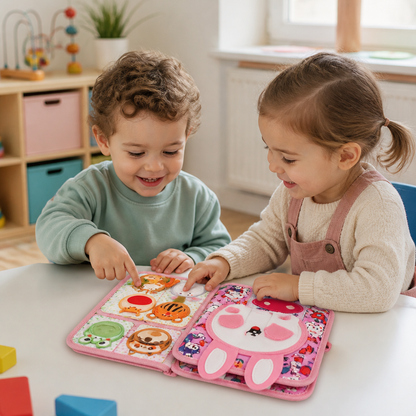 Livre Sensoriel Montessori à Toucher et à Découvrir pour Tout-Petits