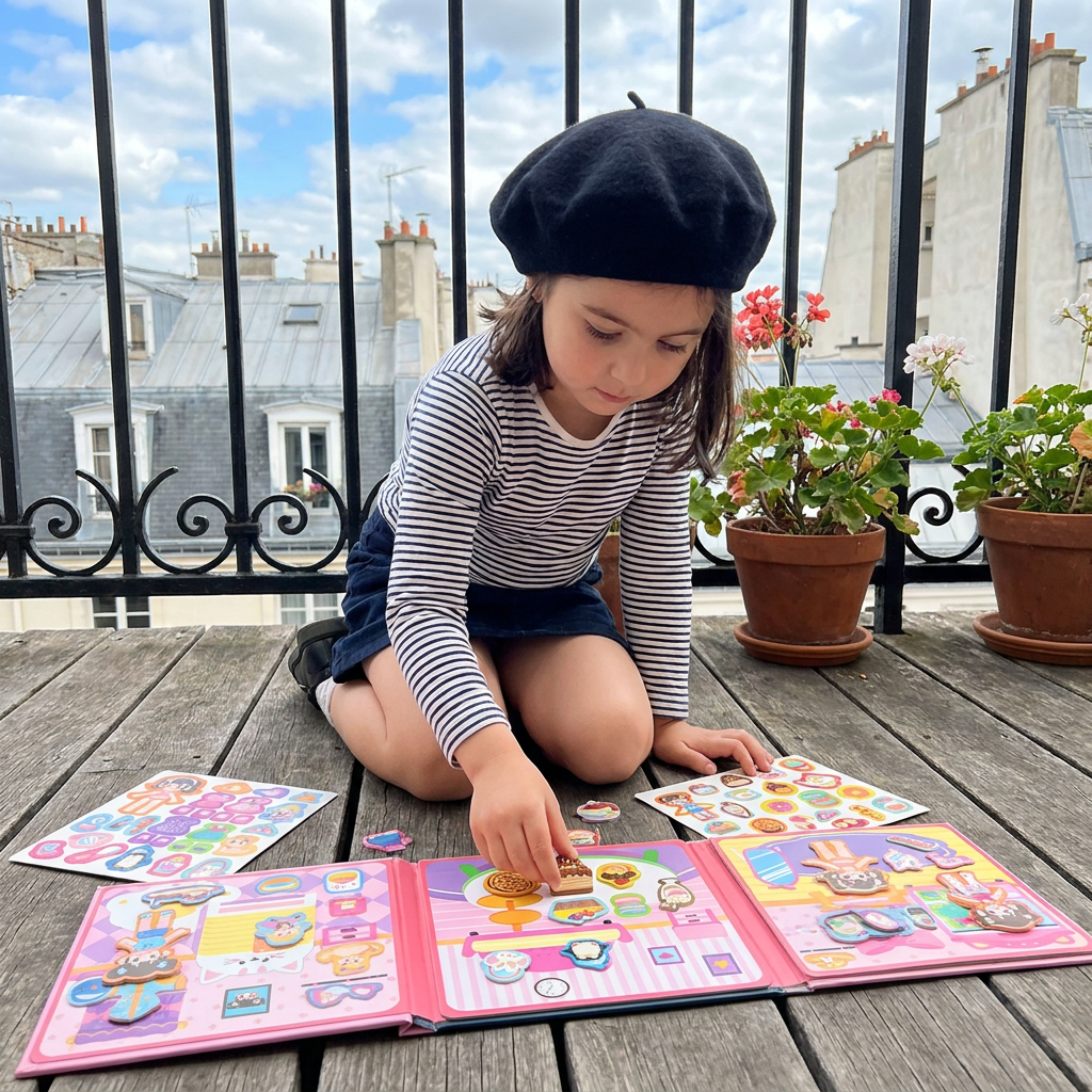 Livre Magnétique Montessori Silencieux – Jeu Créatif d’Habillage et de Mise en Scène
