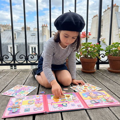 Livre Magnétique Montessori Silencieux – Jeu Créatif d’Habillage et de Mise en Scène