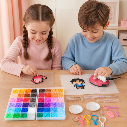 Set Premium de Perles à Repasser avec Outils de Loisirs Créatifs – Kit DIY d’Art et de Création