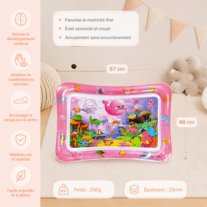 Tapis d’eau gonflable pour le temps sur le ventre
