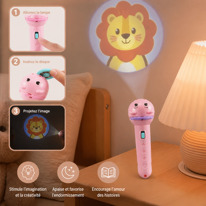 Lampe Torche Pour Enfants Avec Projection D’histoires Du Soir
