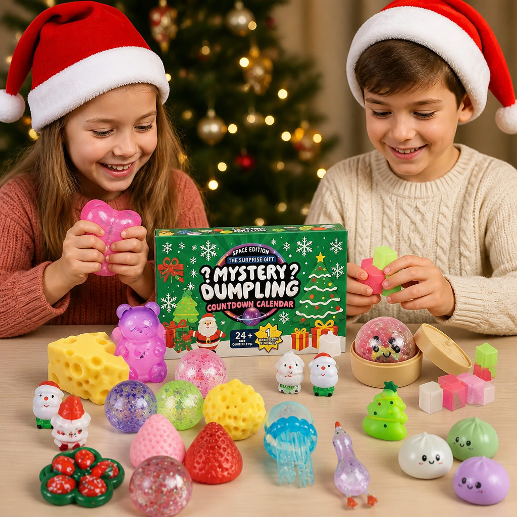 Calendrier De L'Avent Squishy De Noël Pour Enfants