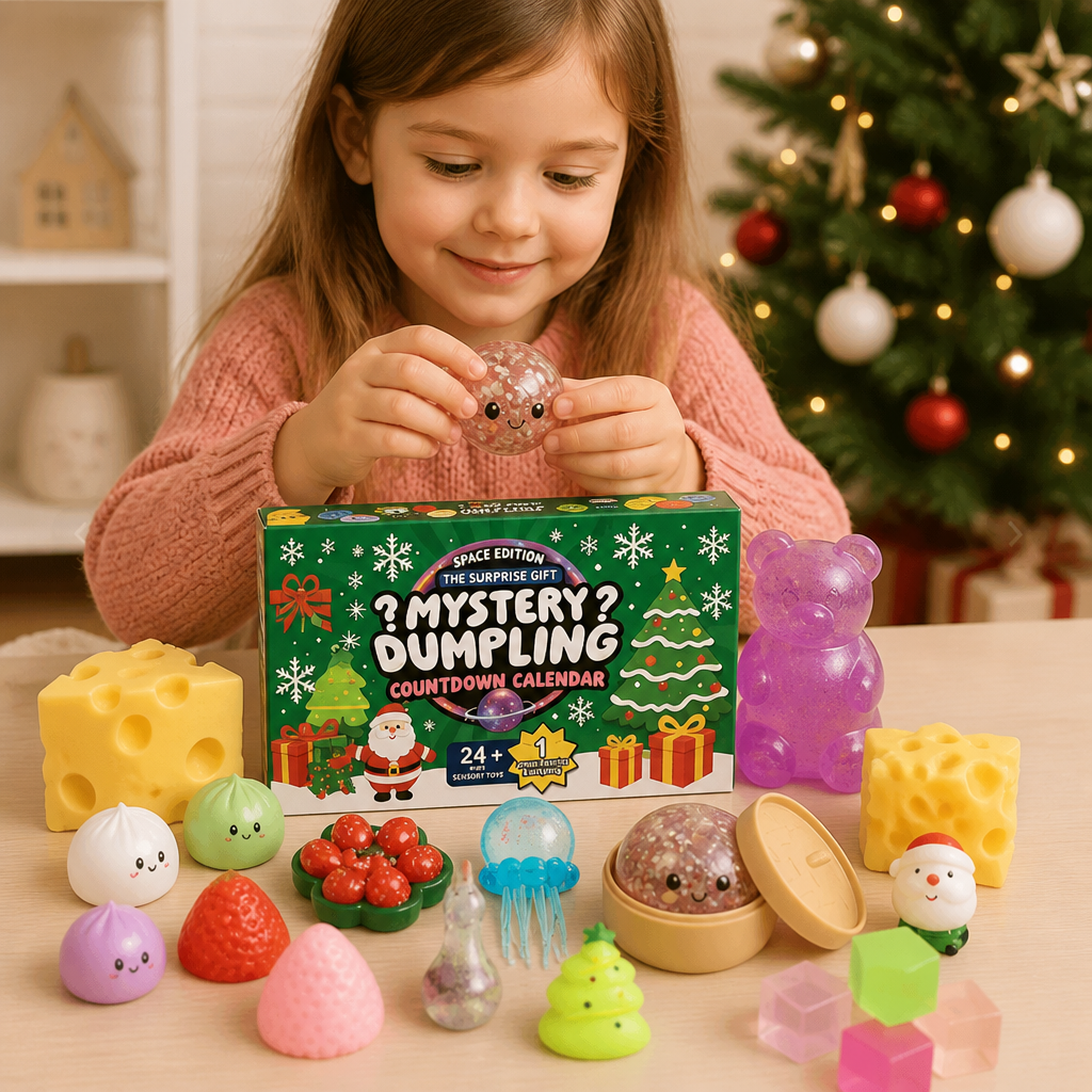 Calendrier De L'Avent Squishy De Noël Pour Enfants