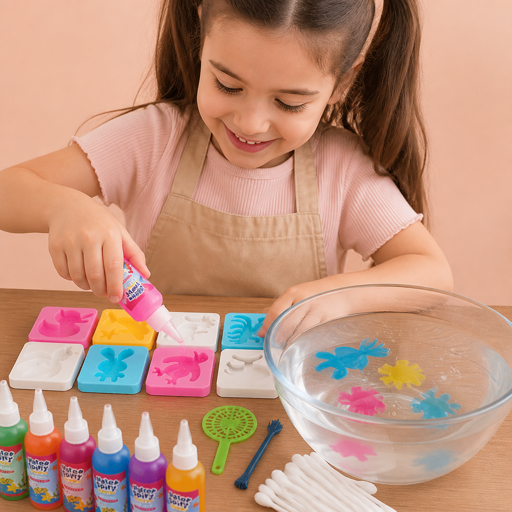 Kit DIY de gelée d’eau avec gels et moules