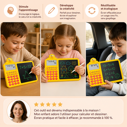Kit d’Apprentissage Interactif de Mathématiques, de Dessin et d’Effacement pour Enfants