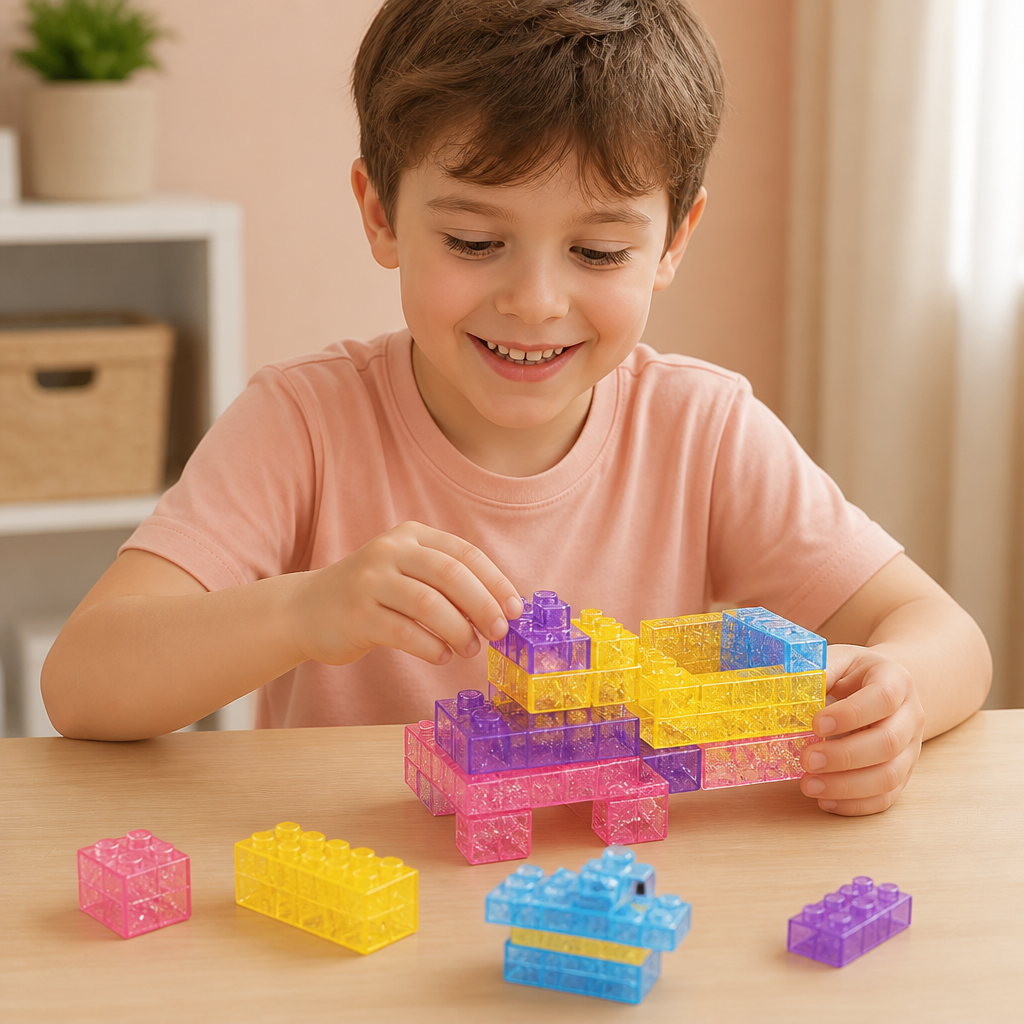 Blocs de Construction Squishy en Gelée Phosphorescents pour Enfants – Sûrs et Doux