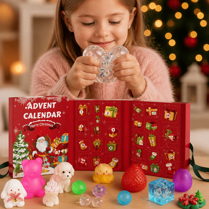 Calendrier de l’Avent Premium de 24 Jours avec Jouets Squishy
