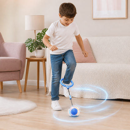 Balle à Sauter LED 3 en 1 avec Compteur de Sauts et Minuteur pour Enfants