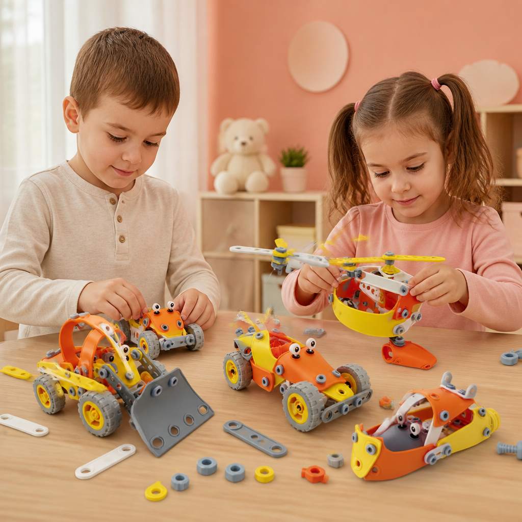 Set de construction STEM flexible avec vis et écrous
