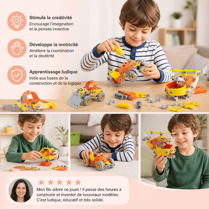 Set de construction STEM flexible avec vis et écrous