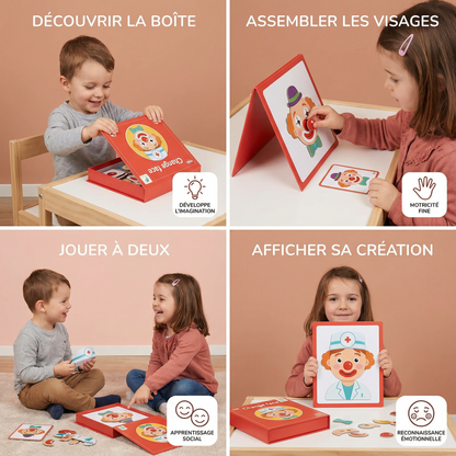 Puzzle éducatif des expressions du visage pour enfants
