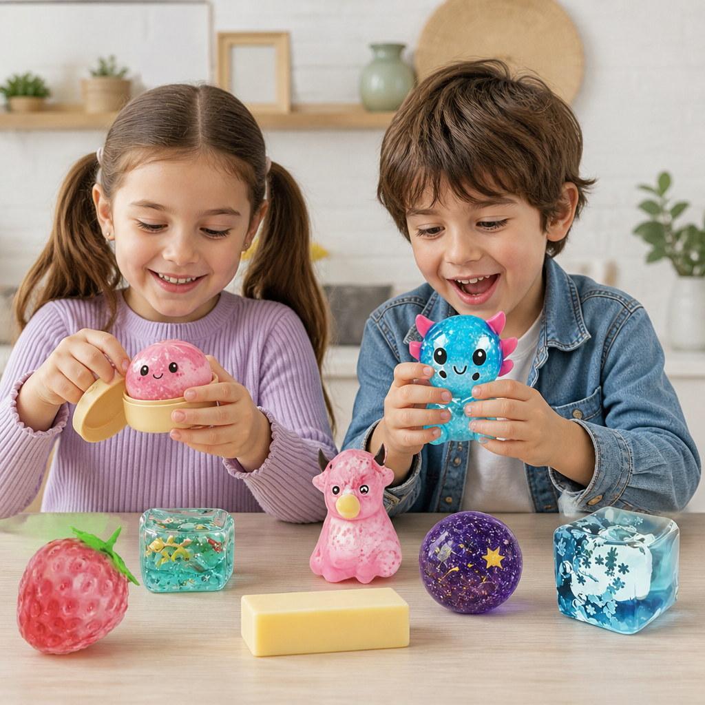 Set Premium de Jouets Fidget Squishy – 8 Jouets Sensoriels
