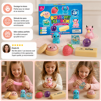 Set Premium de Jouets Fidget Squishy – 8 Jouets Sensoriels