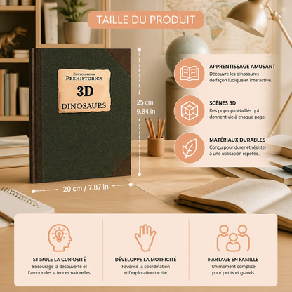 Encyclopédie Interactive des Dinosaures Pop-Up 3D