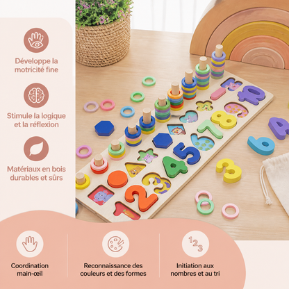 Développement Des Compétences – Tableau D'Activités Montessori En Bois