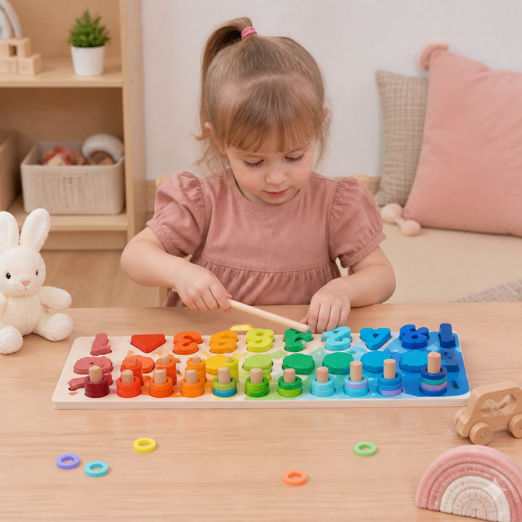 Développement Des Compétences – Tableau D'Activités Montessori En Bois