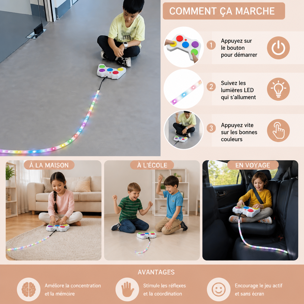 Défi de Défense Lumineuse – Jeu Interactif de Réflexes avec LED