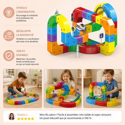Jouet Pour Enfants Circuit Ferroviaire Magique En Cubes