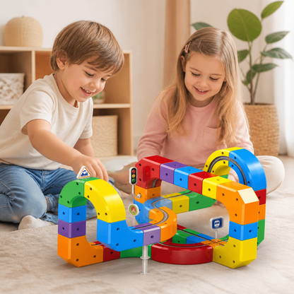 Jouet Pour Enfants Circuit Ferroviaire Magique En Cubes