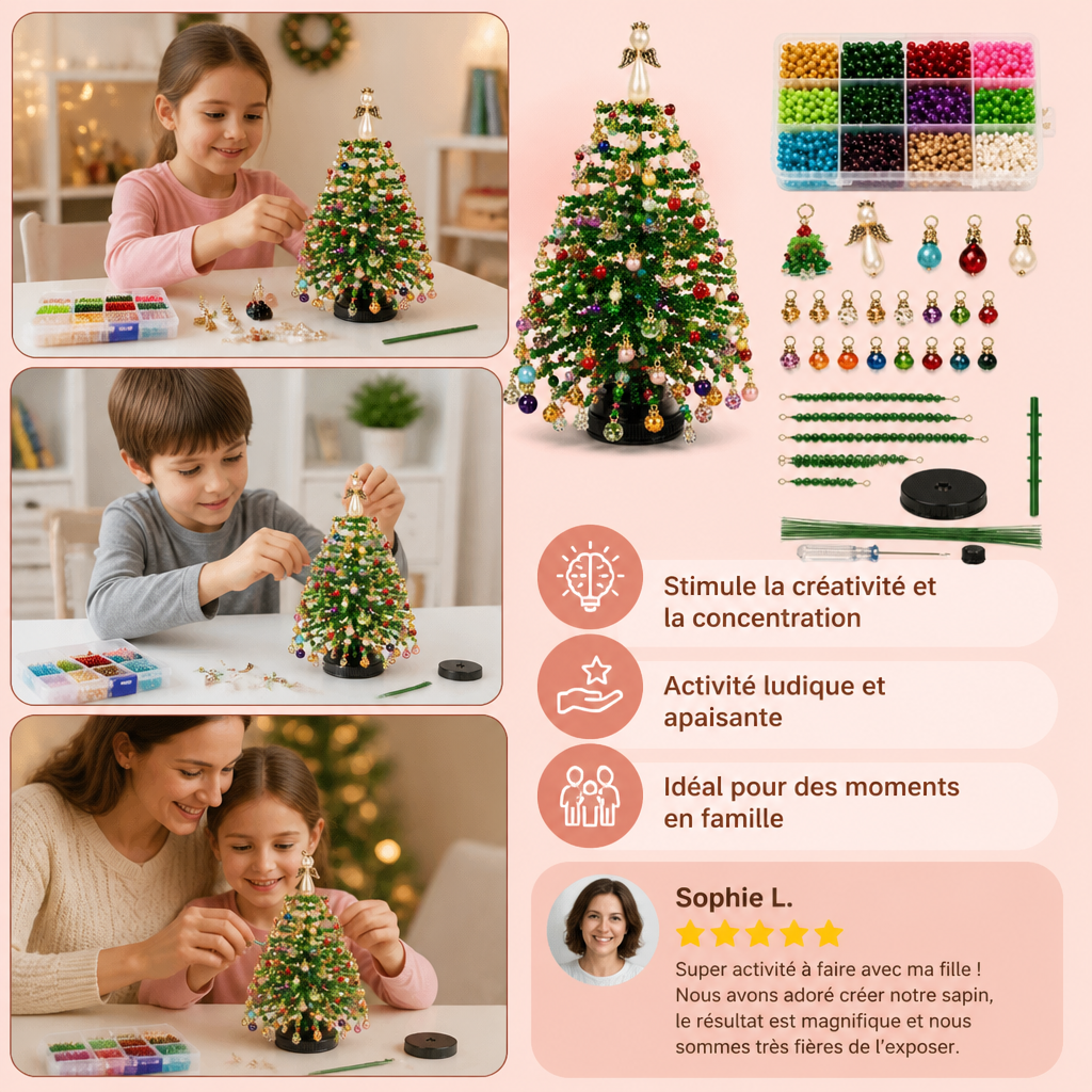 Kit DIY Pour Créer Un Sapin De Noël En Perles De Cristal