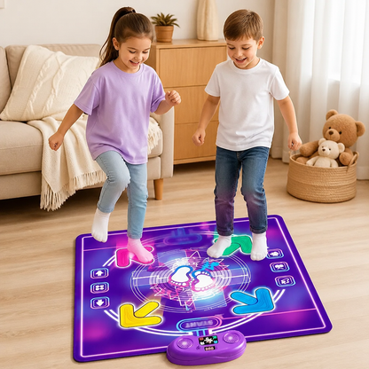 Tapis de danse musical interactif avec lumières LED pour enfants