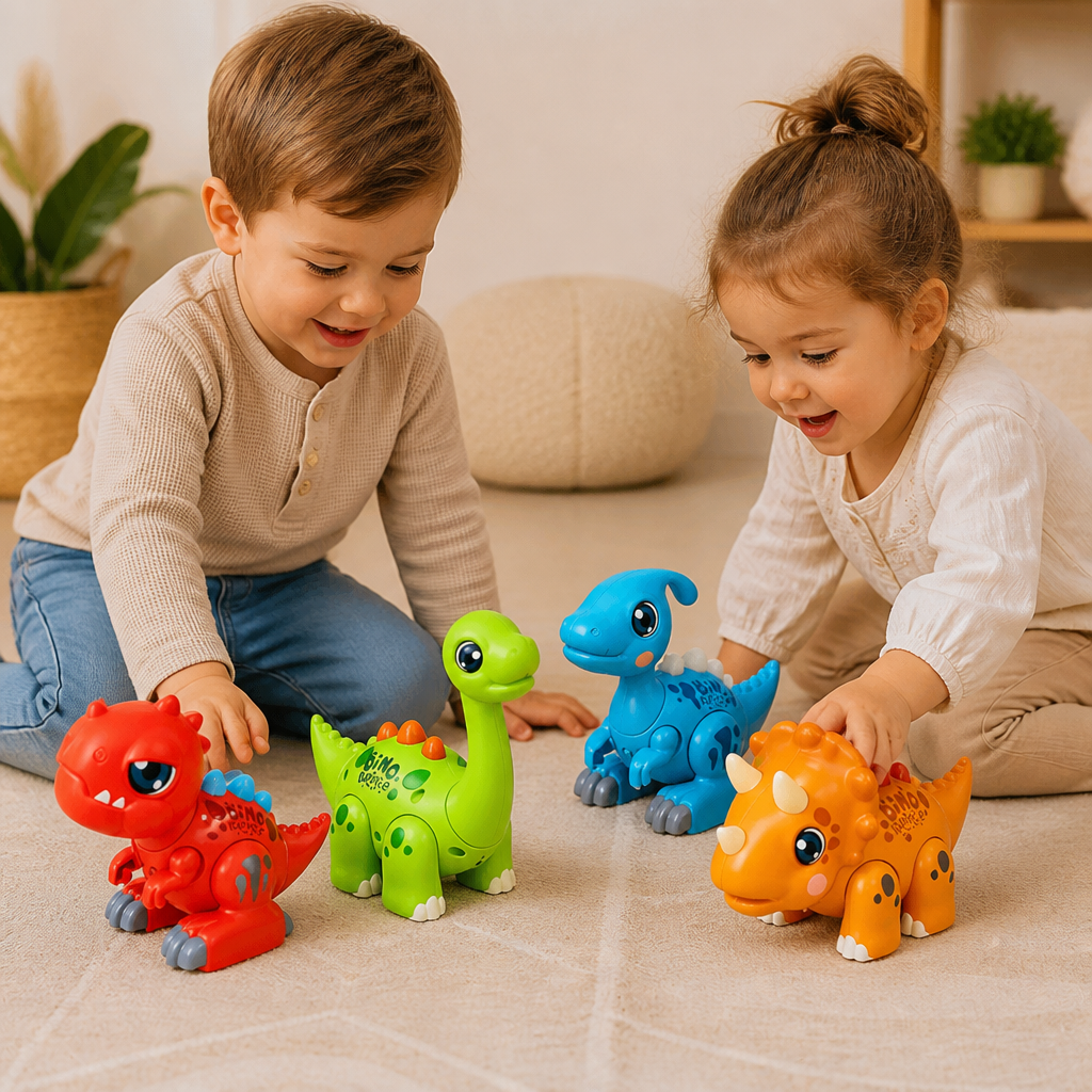 Jouet Éducatif STEM Dinosaure Facile à Assembler avec Lumières et Sons